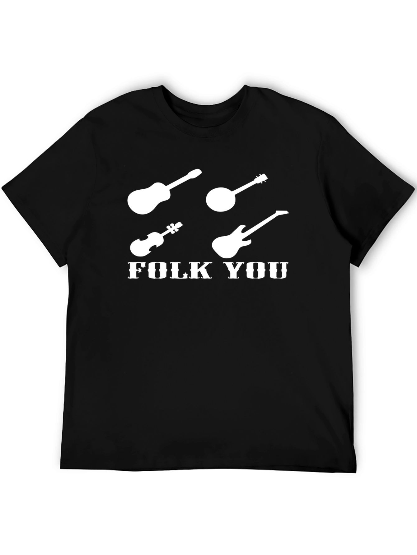 Folk You Graphic T-Shirt: Musical Instrument Tee