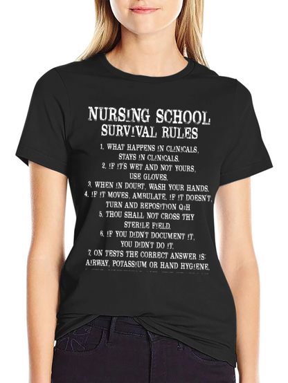 Nursing School Survival Rules T-Shirt