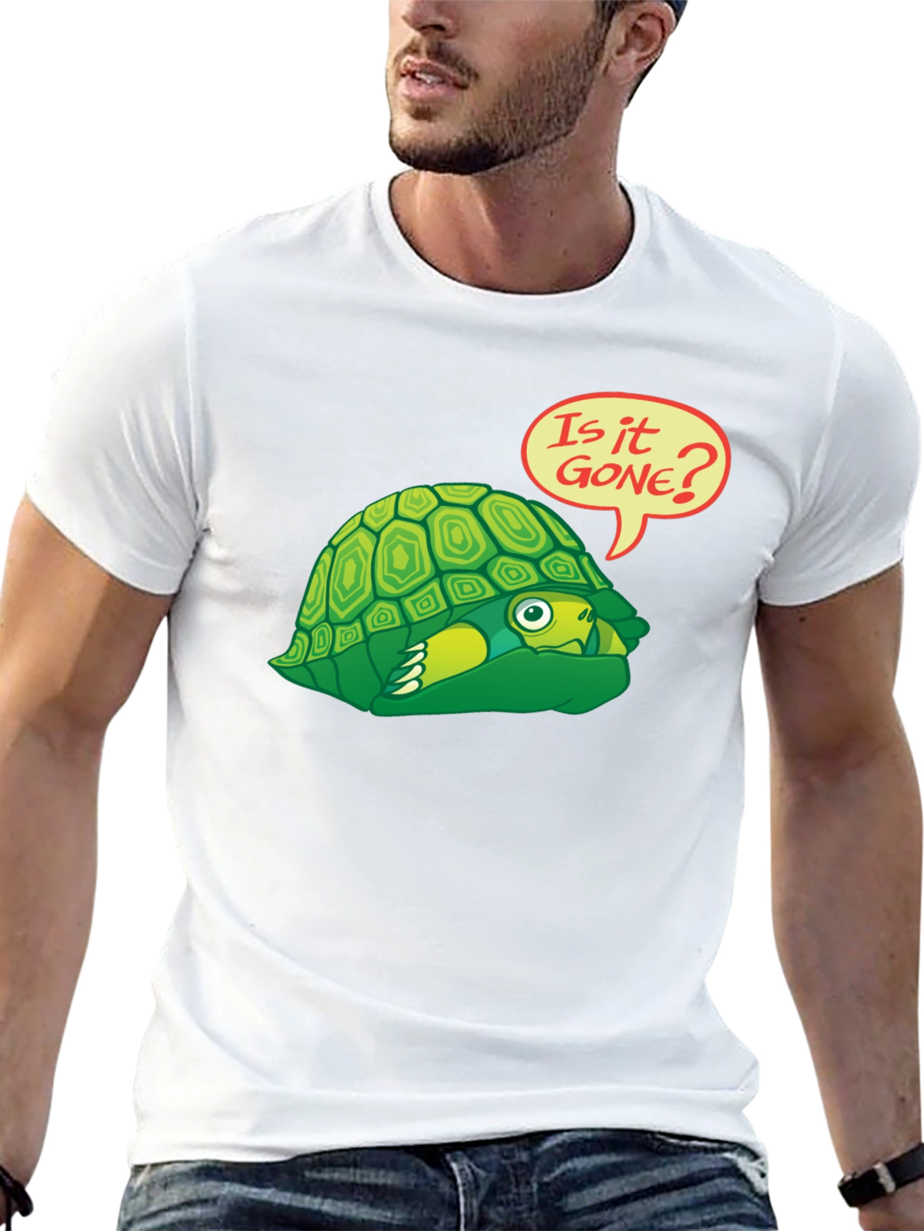 Funny Turtle Graphic T-Shirt - Is It Gone?