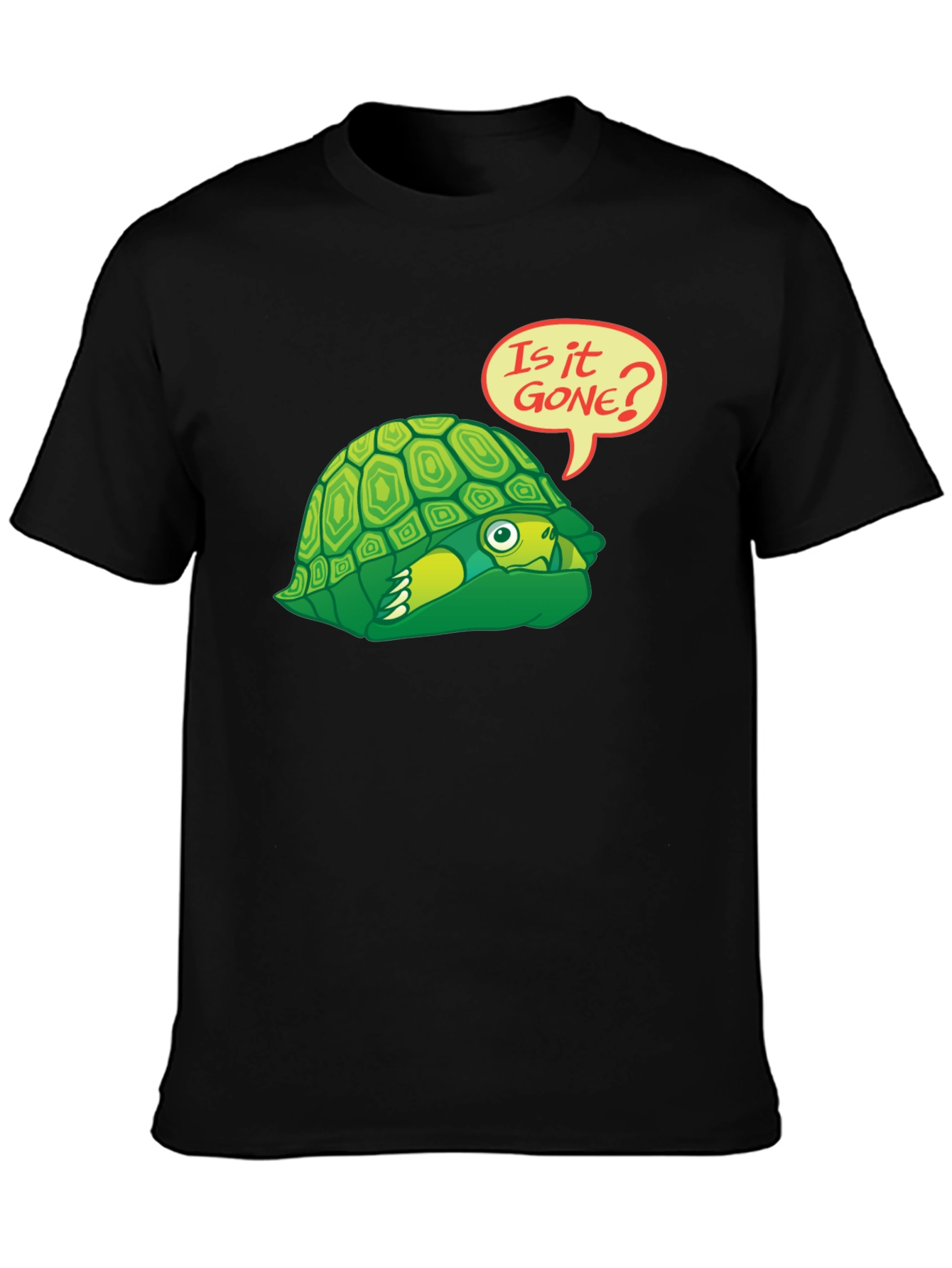 Funny Turtle Graphic T-Shirt - Is It Gone?