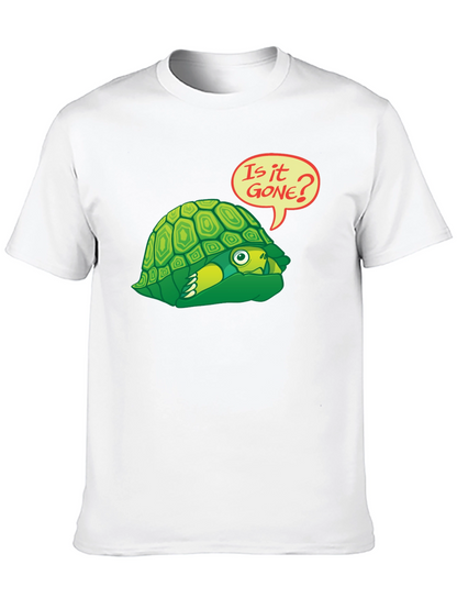 Funny Turtle Graphic T-Shirt - Is It Gone?
