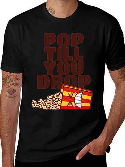 Pop Till You Drop T-Shirt - Black Novelty Tee