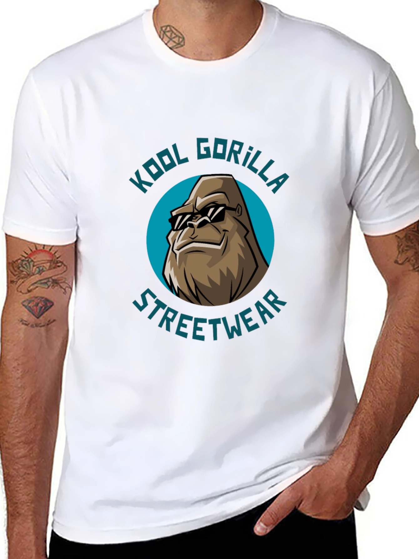 Cool Gorilla Streetwear Graphic T-Shirt