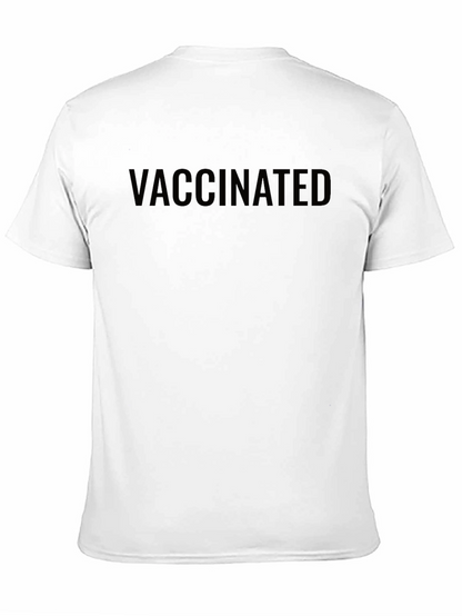 Vaccinated Crew Neck Tee - Black