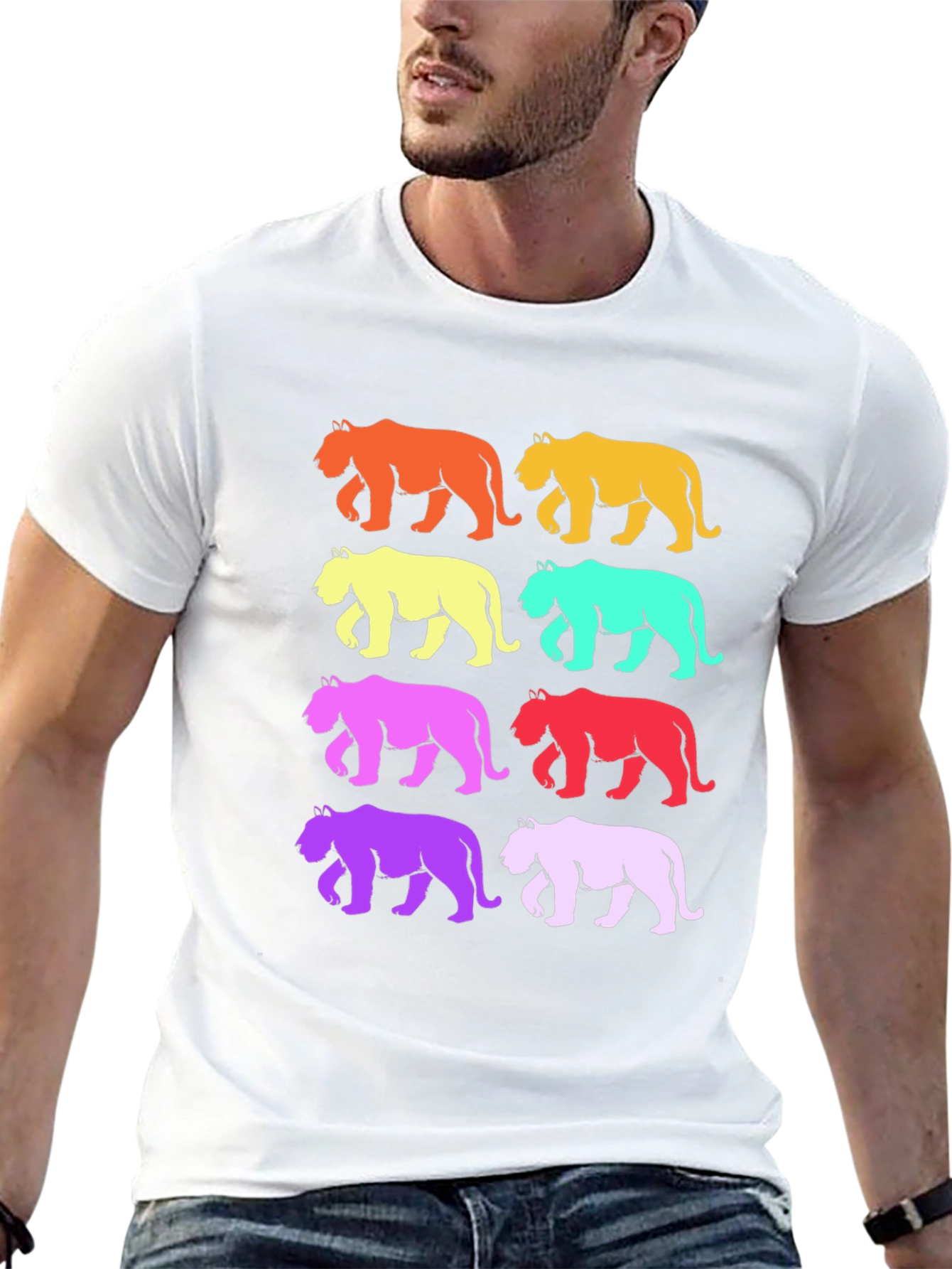 Retro Tiger Graphic T-Shirt