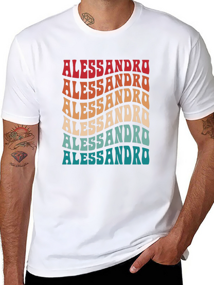 Retro Alessandro Name Tee - Cool Personalized Gift!