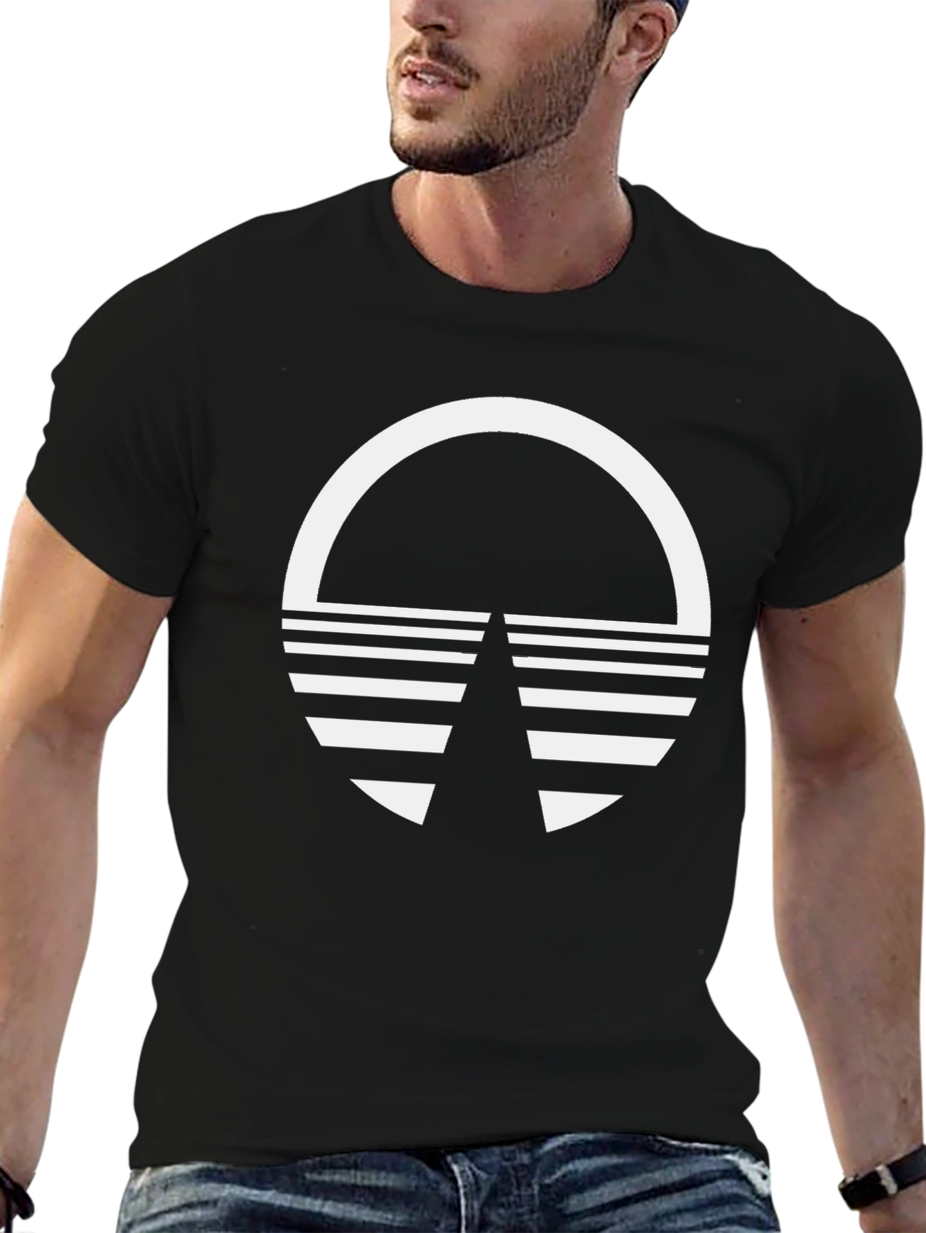 Retro Graphic Tee - Black Casual Shirt
