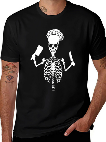 Chef Skeleton Graphic T-Shirt