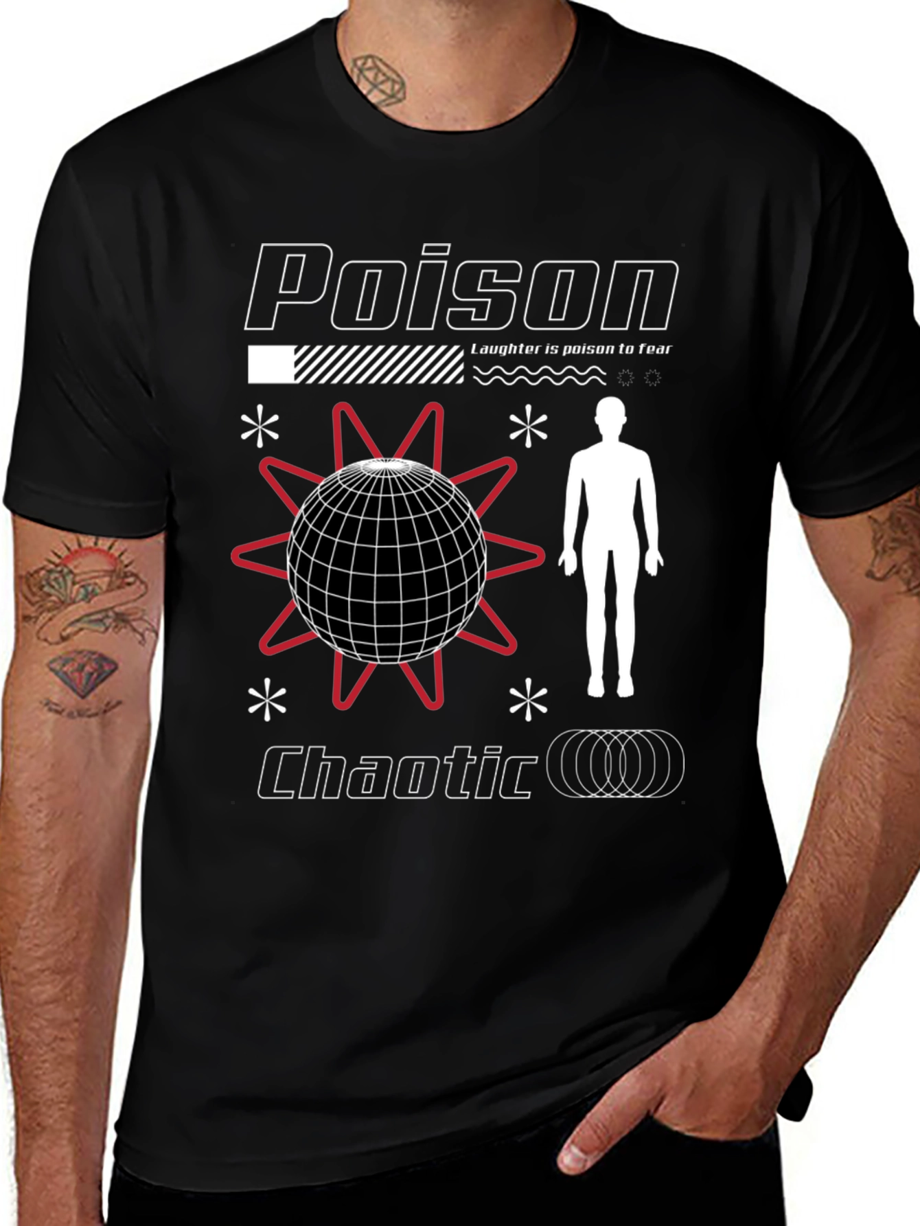 Poison Chaotic Graphic Tee - Edgy Streetwear