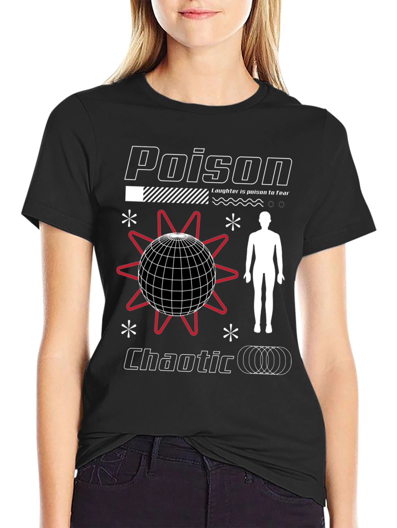 Poison Chaotic Graphic Tee - Edgy Streetwear