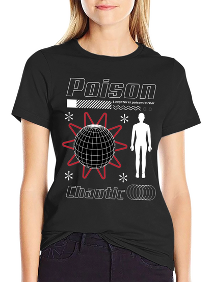 Poison Chaotic Graphic Tee - Edgy Streetwear