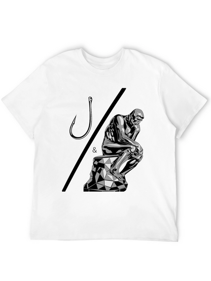 Philosophical Angler T-Shirt: Think & Hook!
