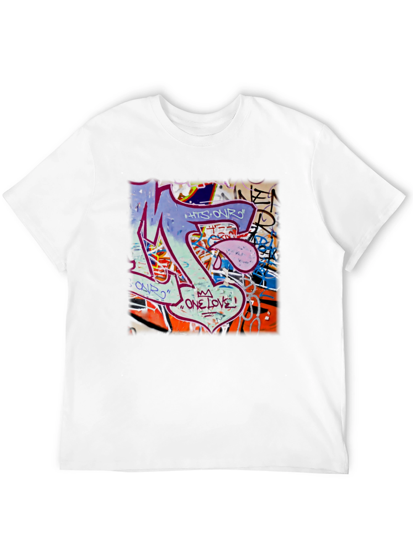 Graffiti Art Graphic Print T-Shirt