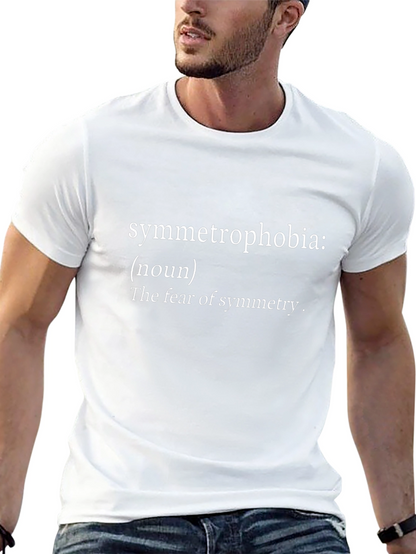 Symmetrophobia Definition Black T-Shirt