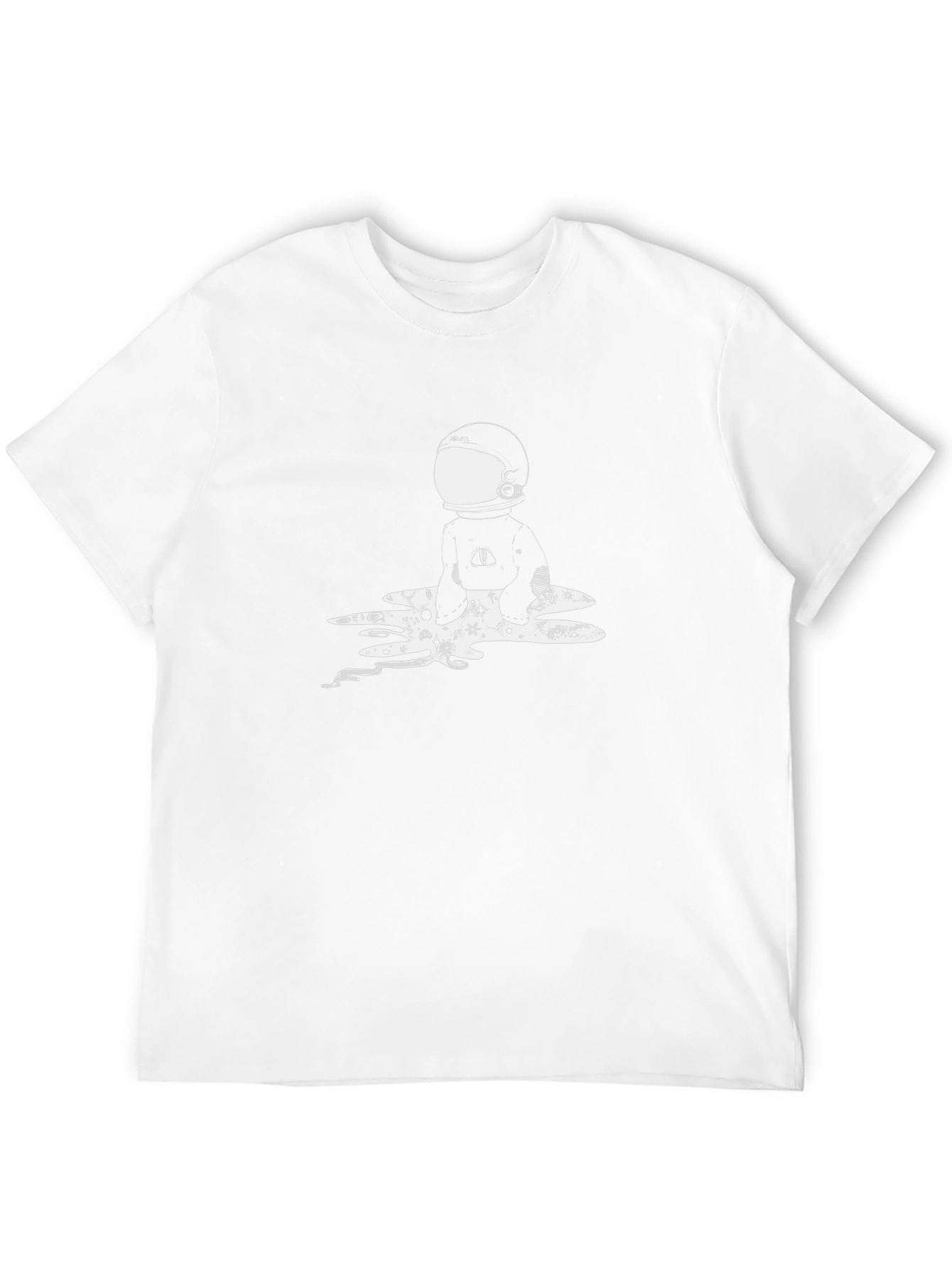 Astronaut Graphic Tee - Black Cotton T-Shirt