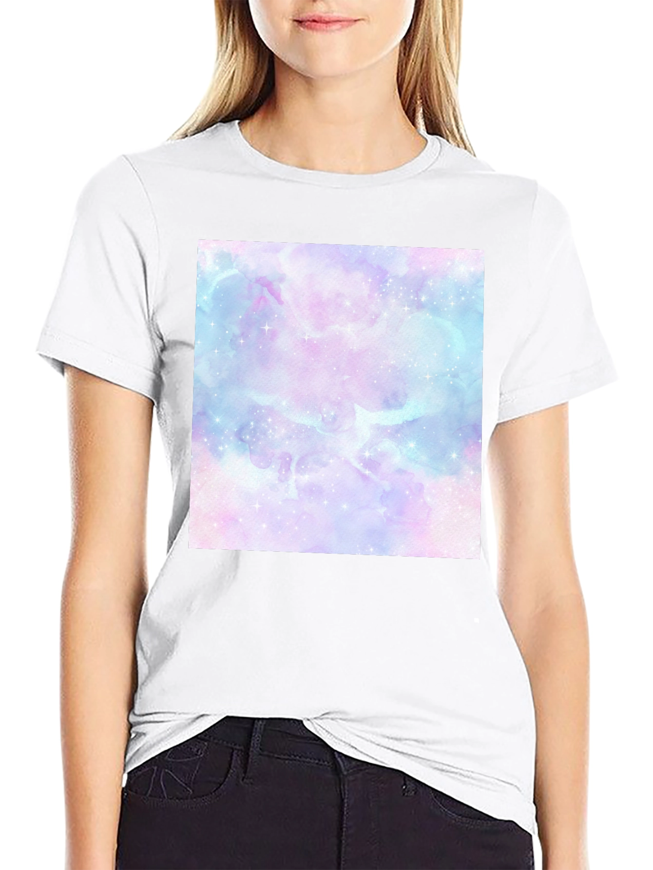 Galaxy Dream T-Shirt - Soft Pastel Print