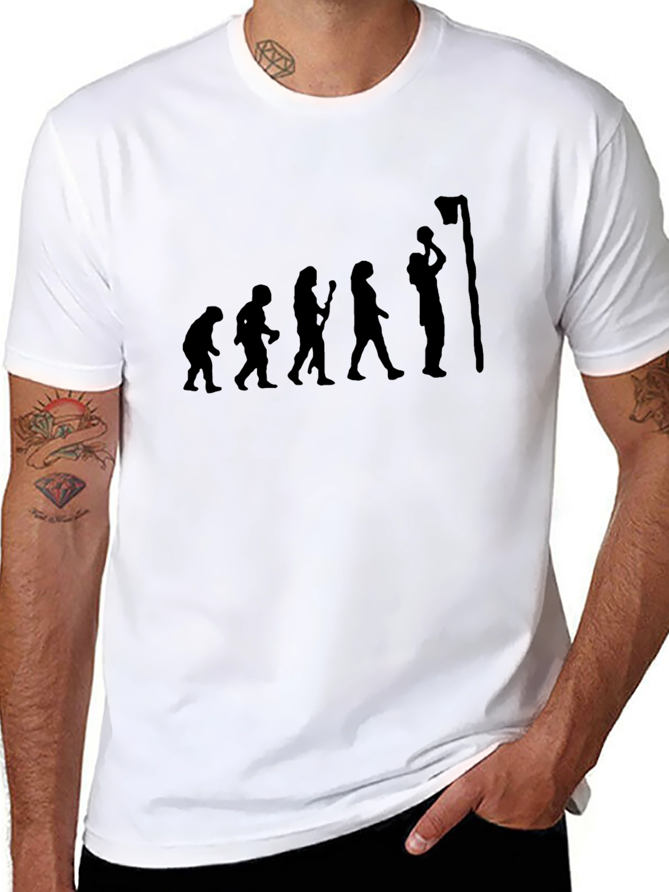 Basketball Evolution Black Graphic Tee