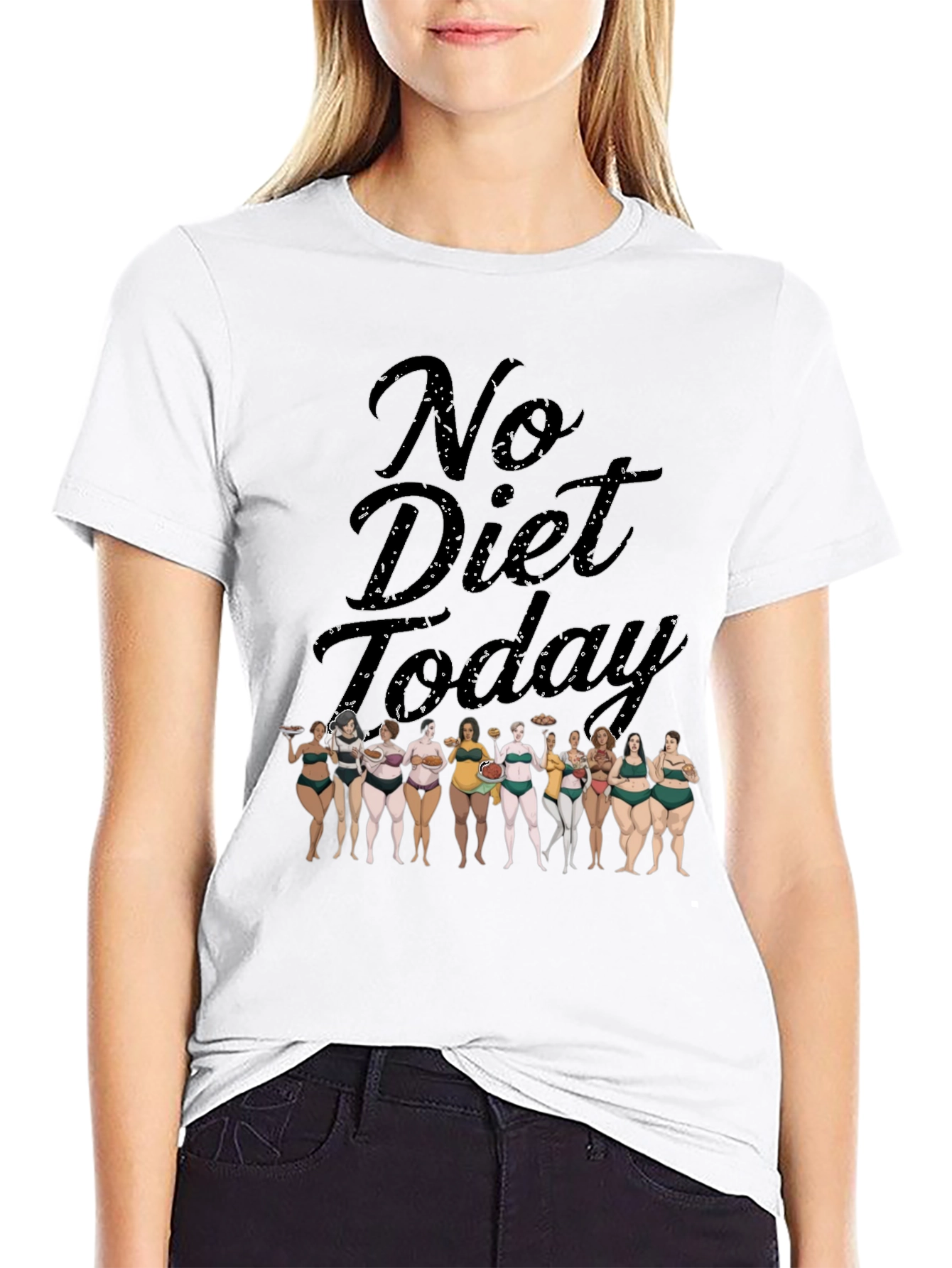 No Diet Today T-Shirt Body Positivity Tee
