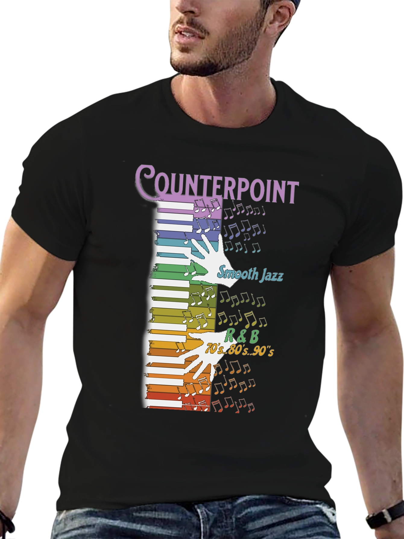 Counterpoint Music Graphic Tee - Retro R&B Smooth Jazz
