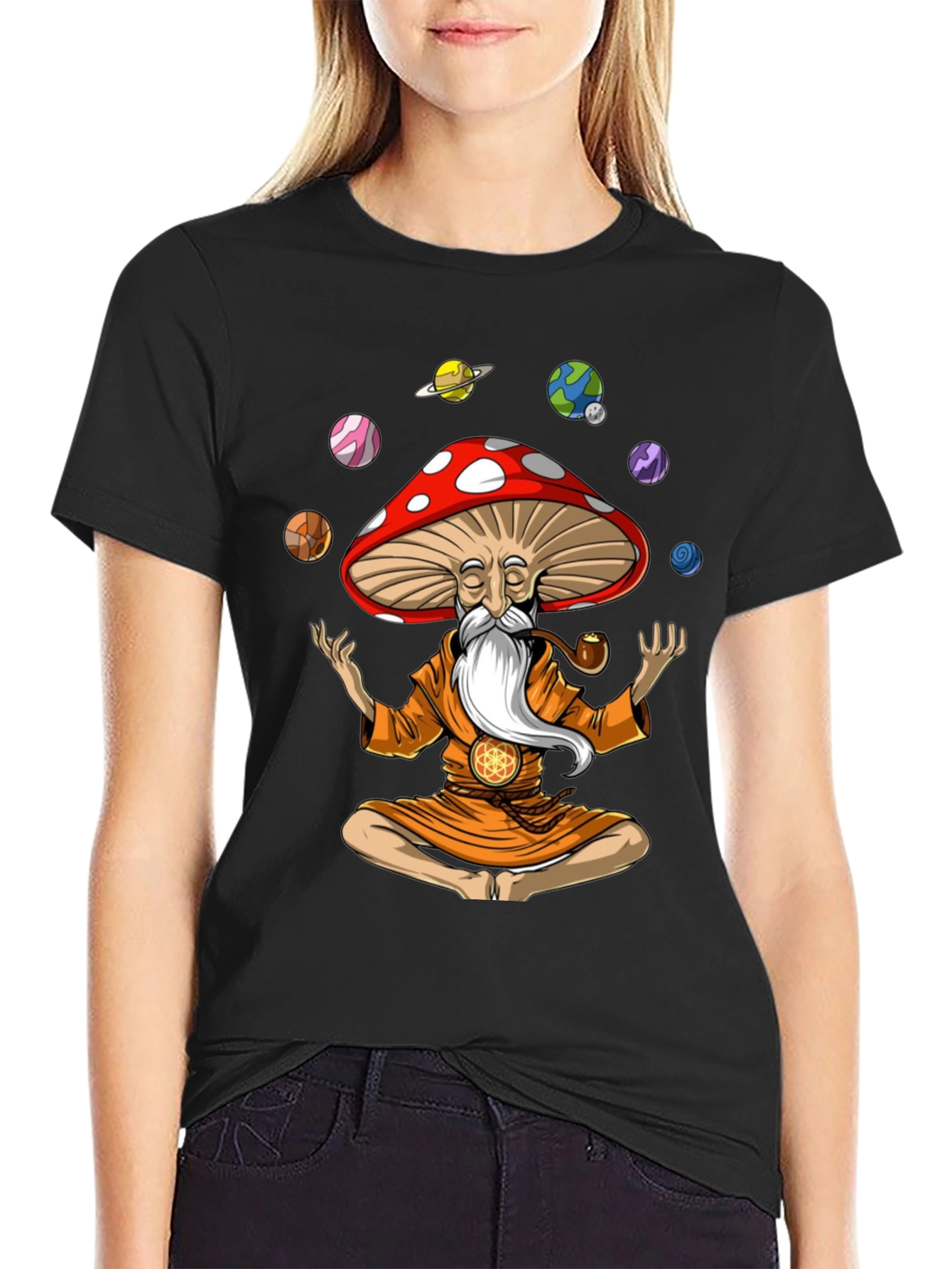 Mushroom Wizard Meditation T-Shirt
