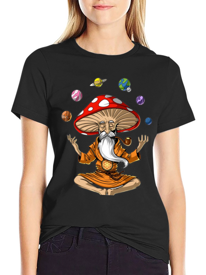 Mushroom Wizard Meditation T-Shirt
