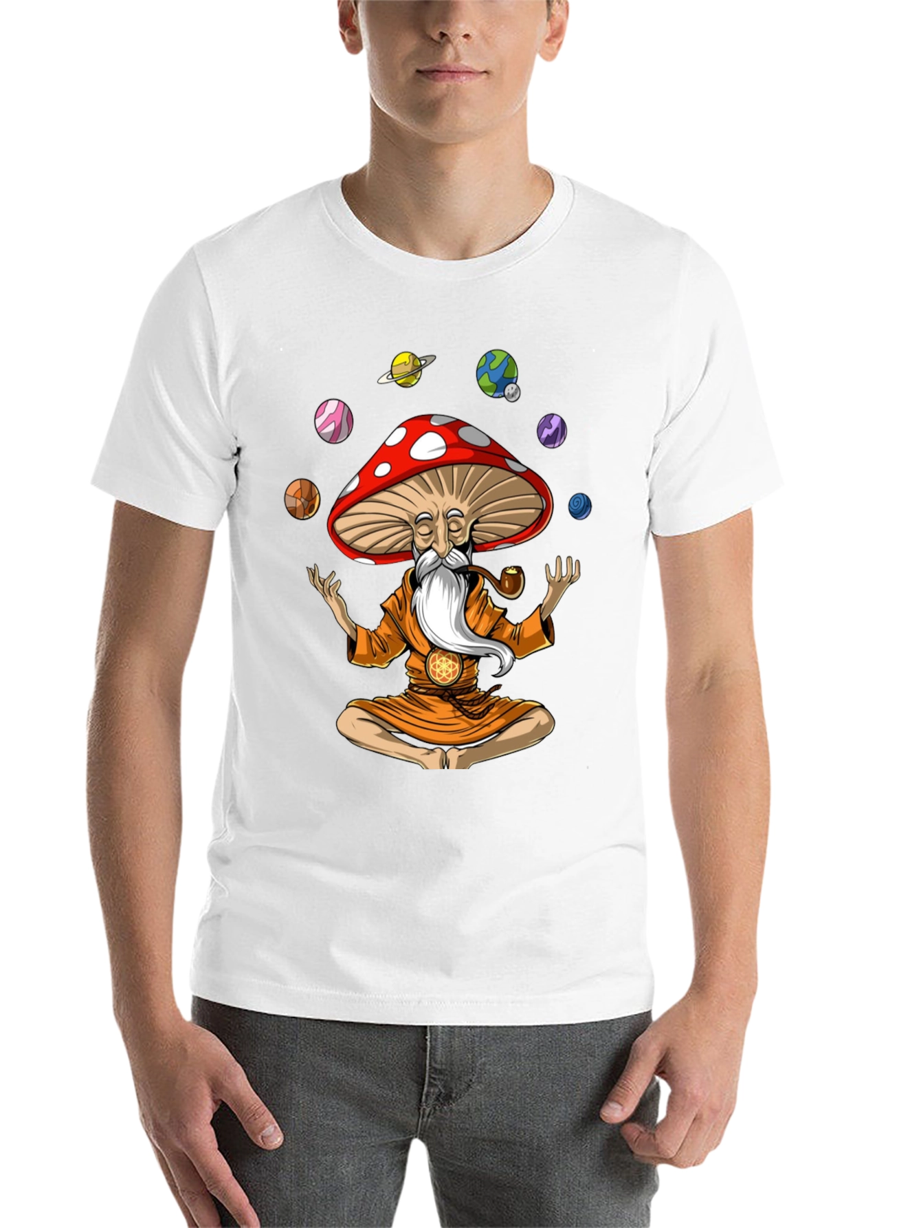 Mushroom Wizard Meditation T-Shirt