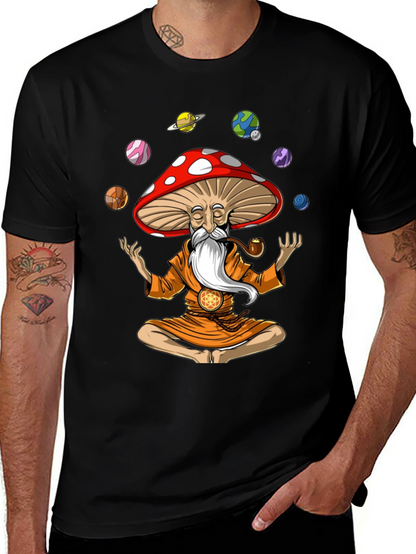 Mushroom Wizard Meditation T-Shirt