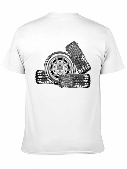 Cool Car Wheel Graphic T-Shirt