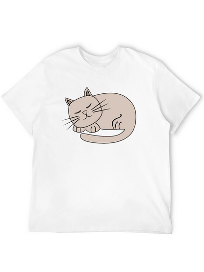 Cute Cat Nap T-Shirt - Soft Style Tee