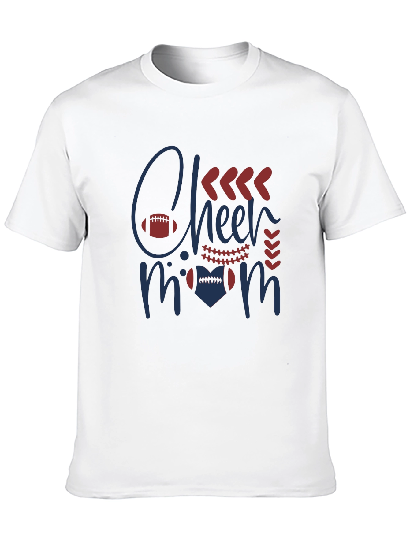 Cheer Mom Graphic T-Shirt - Football Design