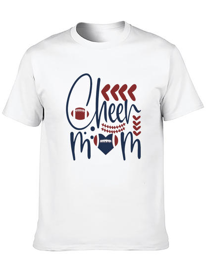 Cheer Mom Graphic T-Shirt - Football Design