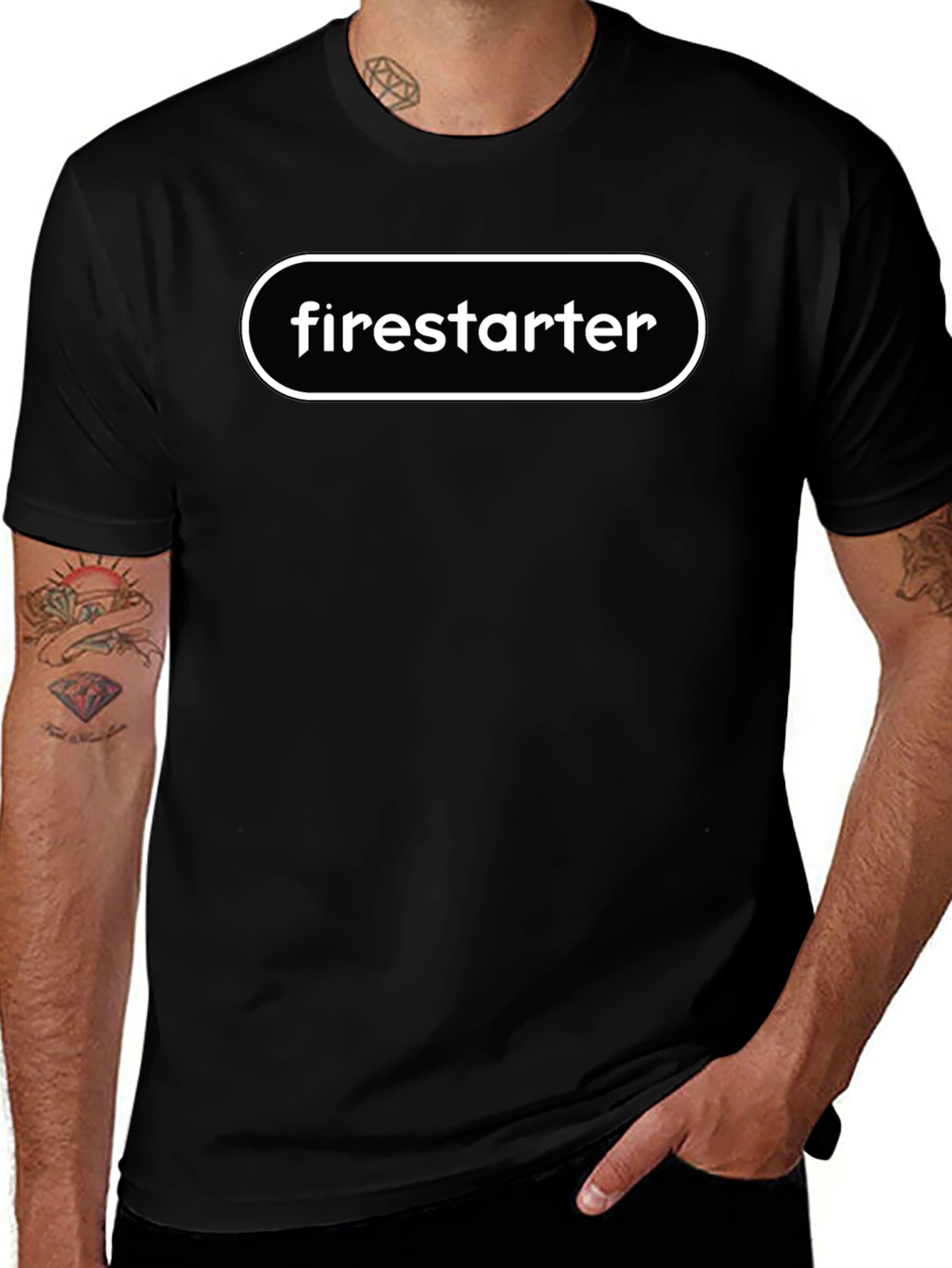 Firestarter Black Graphic T-Shirt
