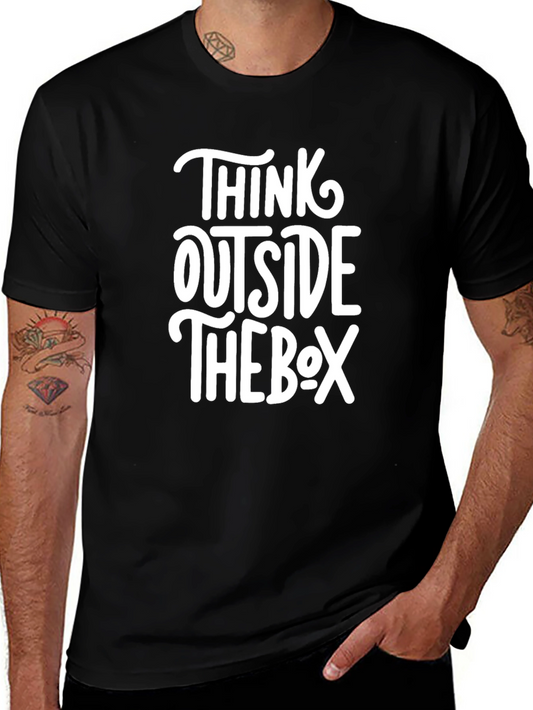 Think Outside the Box Graphic Tee - Stylish and Motivational