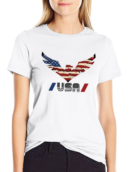 USA Eagle Graphic T-Shirt - Patriotic Pride