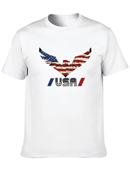 USA Eagle Graphic T-Shirt - Patriotic Pride