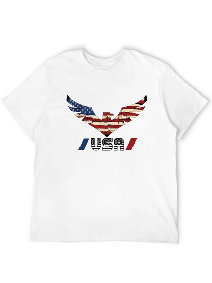 USA Eagle Graphic T-Shirt - Patriotic Pride