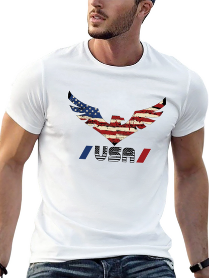 USA Eagle Graphic T-Shirt - Patriotic Pride