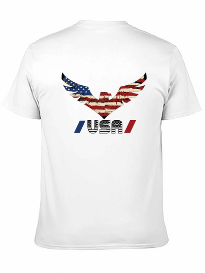 USA Eagle Graphic T-Shirt - Patriotic Pride