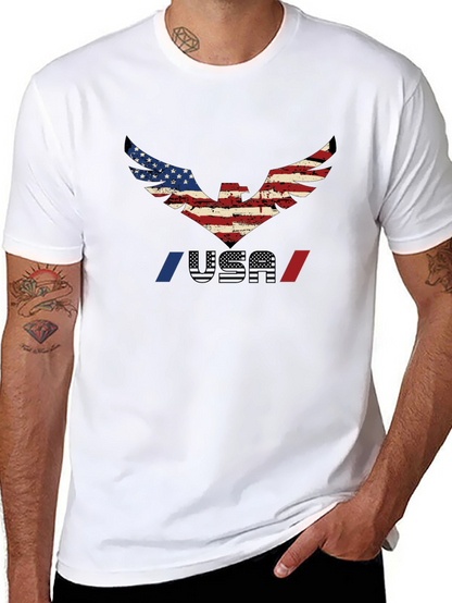 USA Eagle Graphic T-Shirt - Patriotic Pride