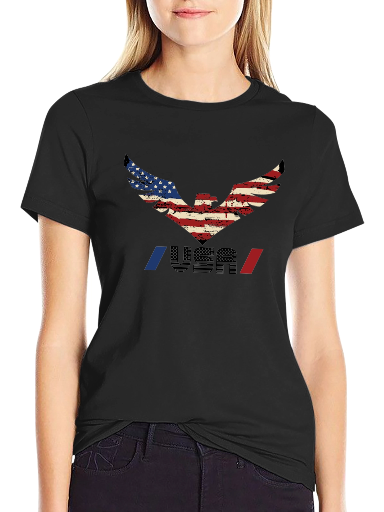 USA Eagle Graphic T-Shirt - Patriotic Pride