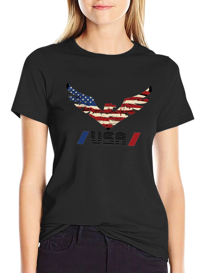 USA Eagle Graphic T-Shirt - Patriotic Pride