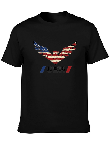 USA Eagle Graphic T-Shirt - Patriotic Pride