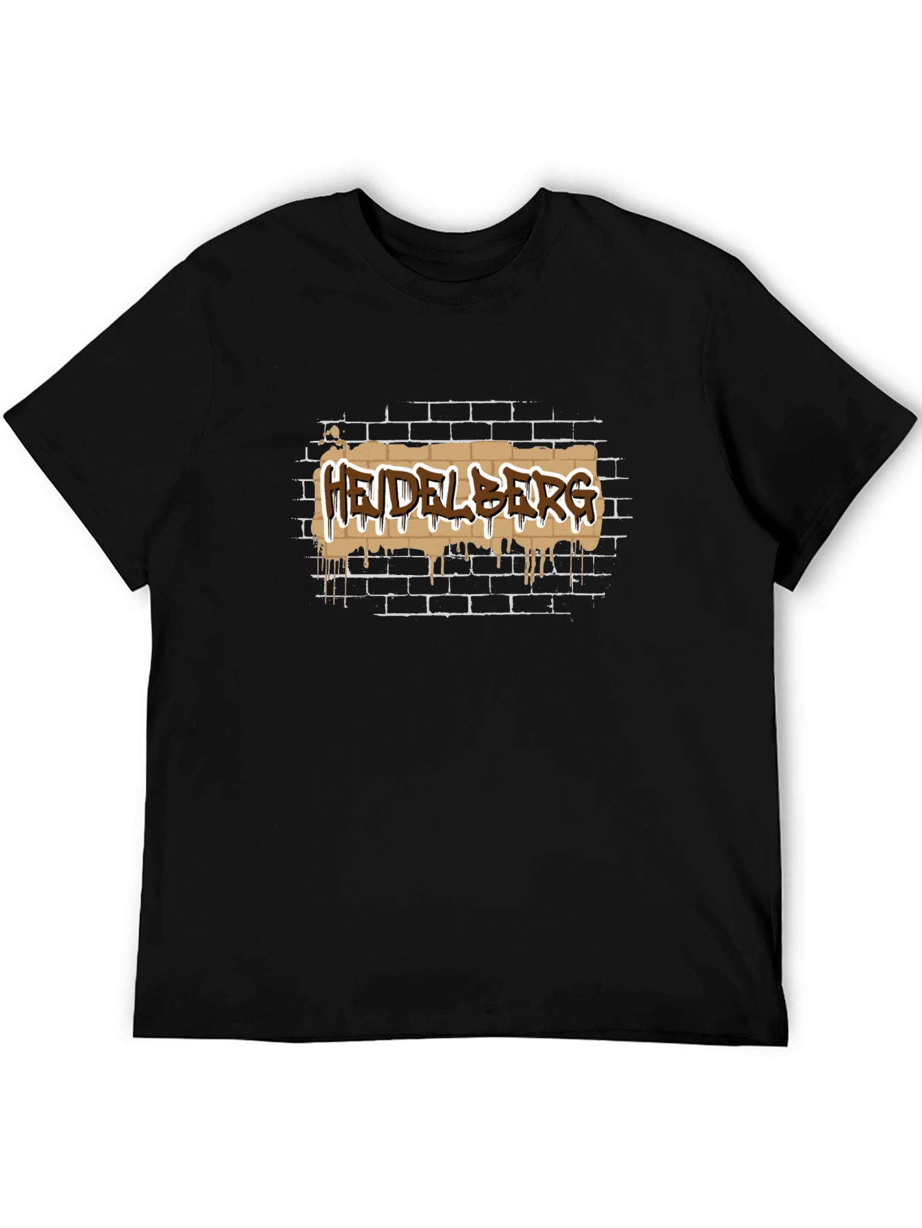 Heidelberg Graffiti Black T-Shirt