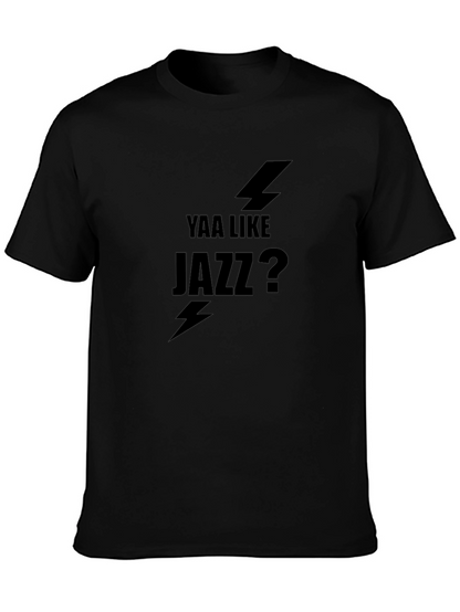 Yaa Like Jazz? Black Graphic Tee