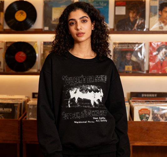 National Park Bison "You Can’t Fix Stupid" Graphic Crewneck