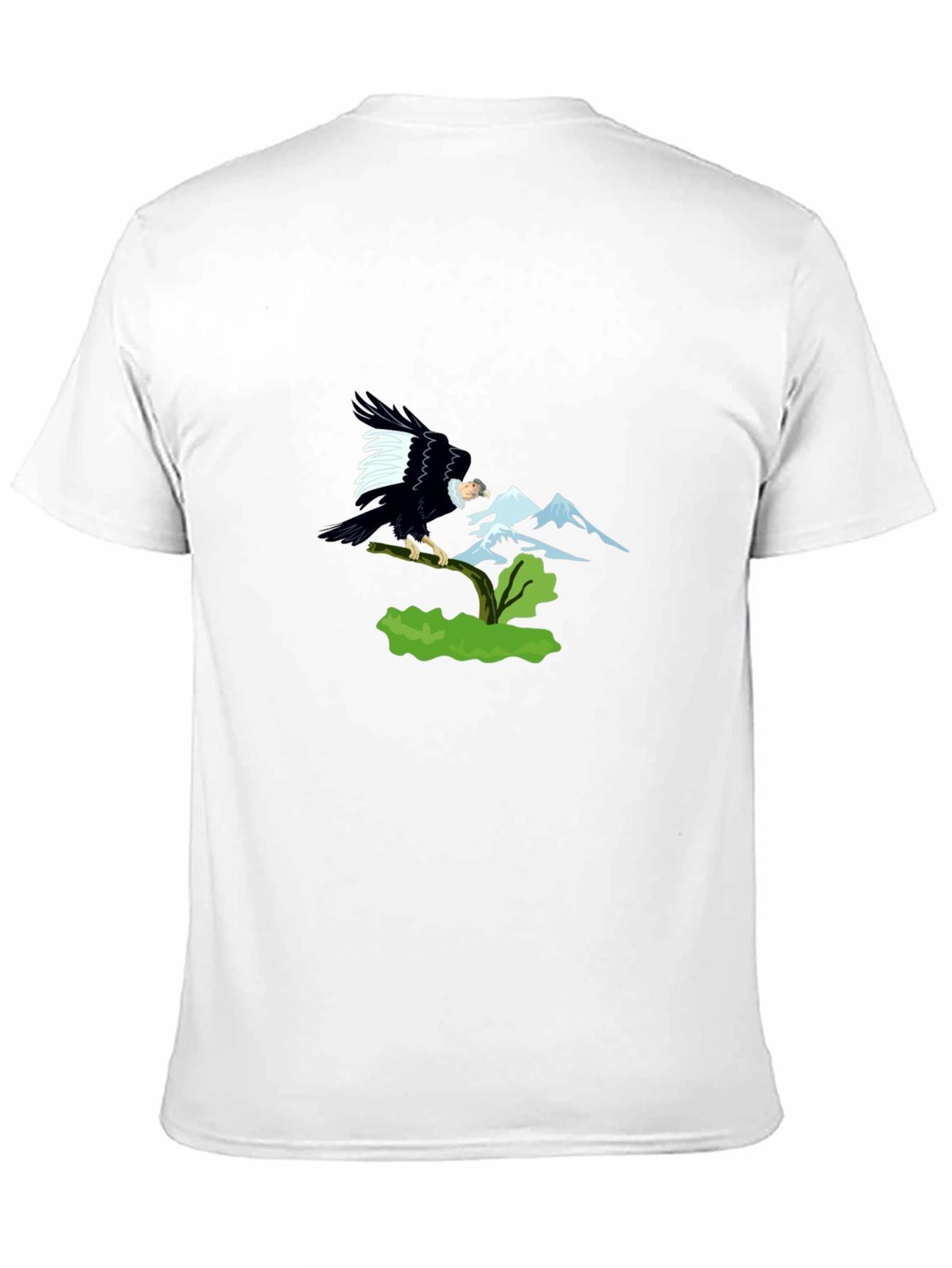 Eagle Mountain Graphic Tee - Black Cotton T-Shirt