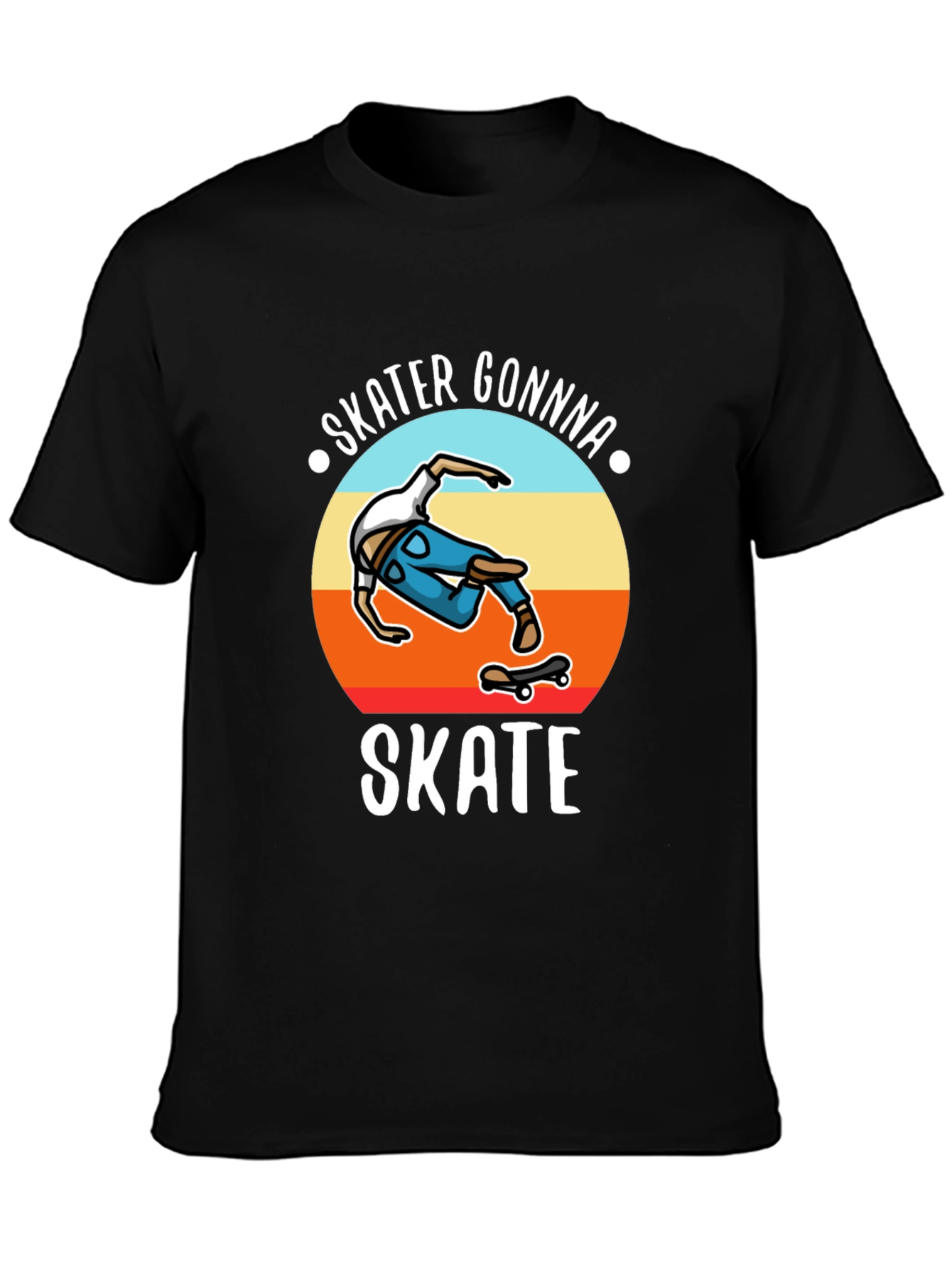 Skater Gonna Skate Graphic T-Shirt Black
