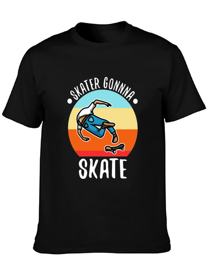 Skater Gonna Skate Graphic T-Shirt Black
