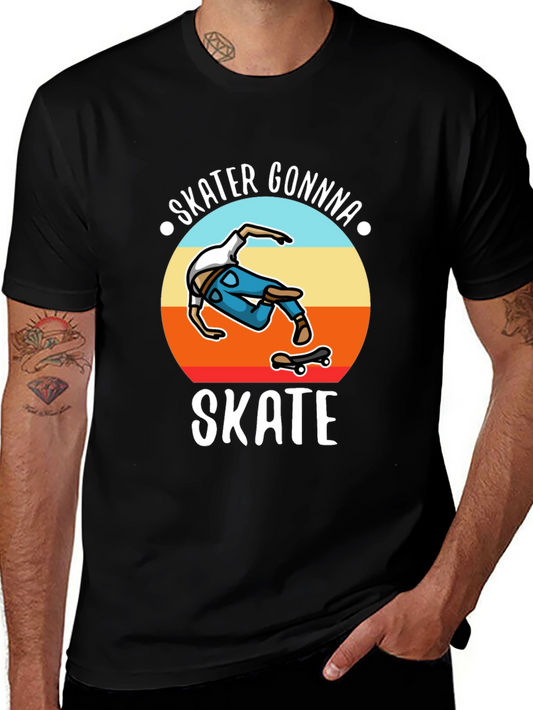 Skater Gonna Skate Graphic T-Shirt Black