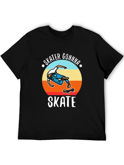 Skater Gonna Skate Graphic T-Shirt Black